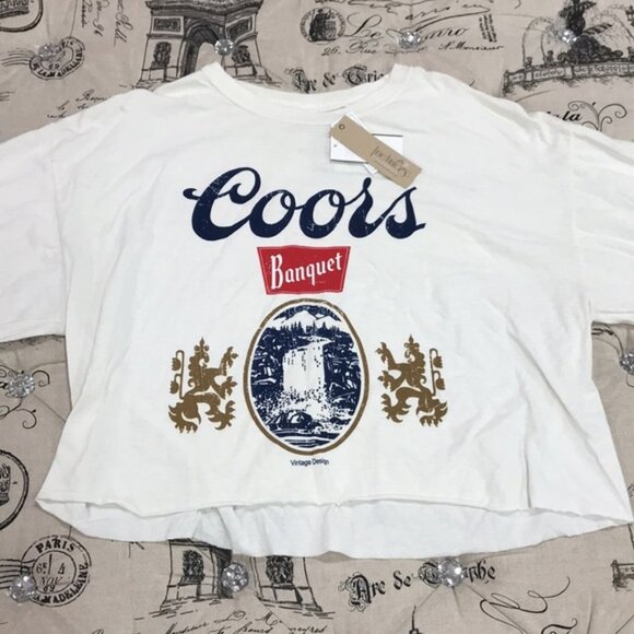 🎁 True Vintage Coors Graphic-Print Cotton T-Shirt - Picture 5 of 7